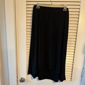 Alfani polyester, spandex Black High Low Skirt